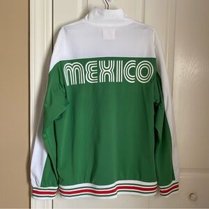 Green and White Mexico Track Jacket